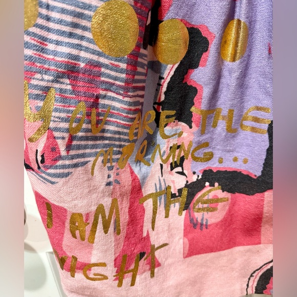 RARE ASOS Black Lauren McCalmont‎ Foil Spot Graffiti Print Dress Artist Collab 6 - Picture 5 of 6